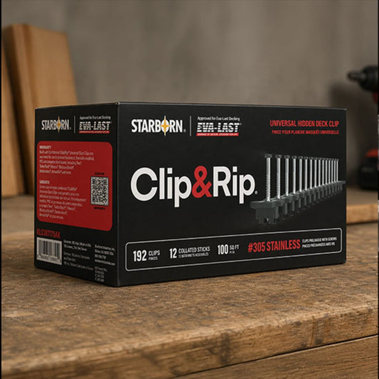 Starborn Clip & Rip Universal Hidden Deck Clip 316SS
