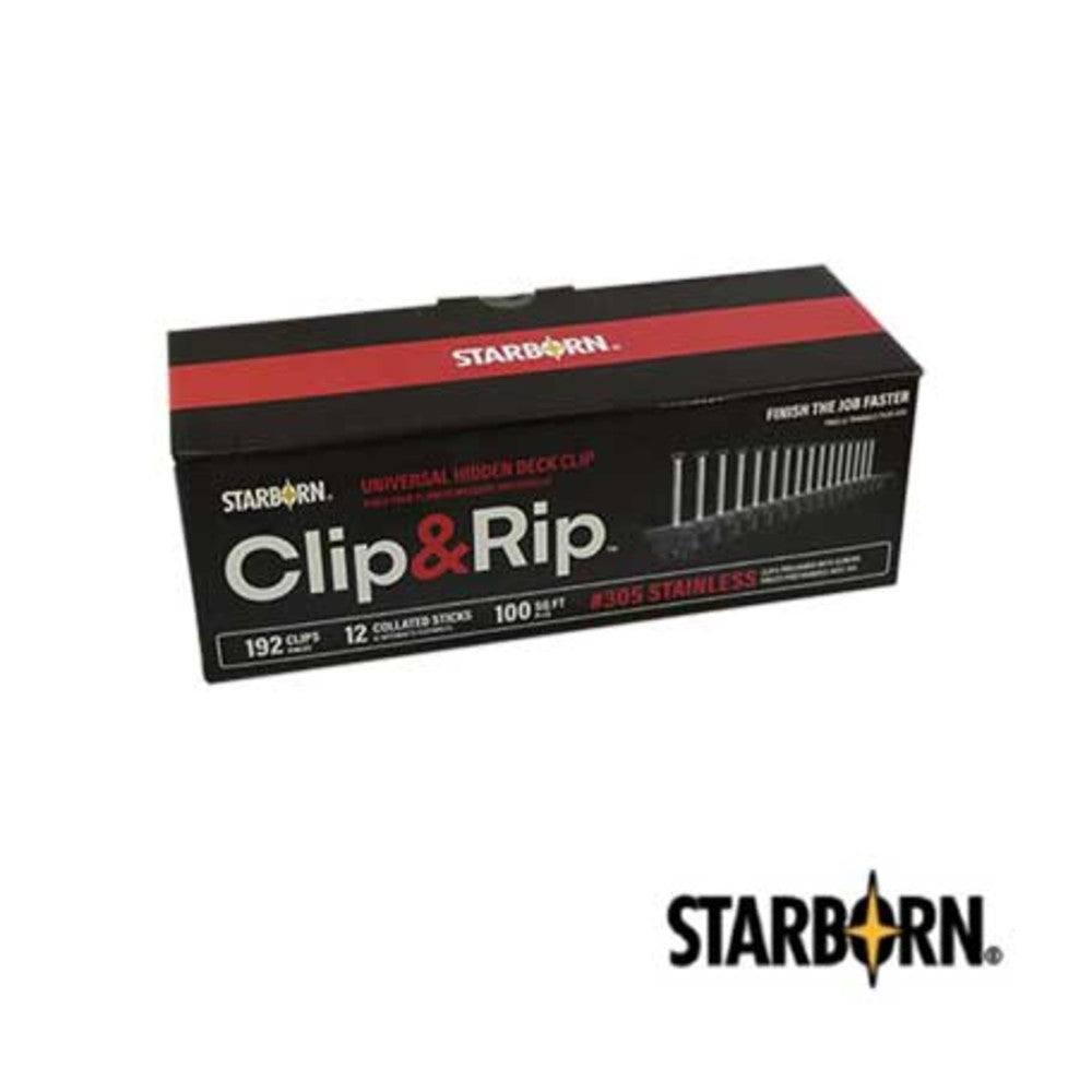 Starborn Clip & Rip Universal Hidden Deck Clip for Metal 410SS
