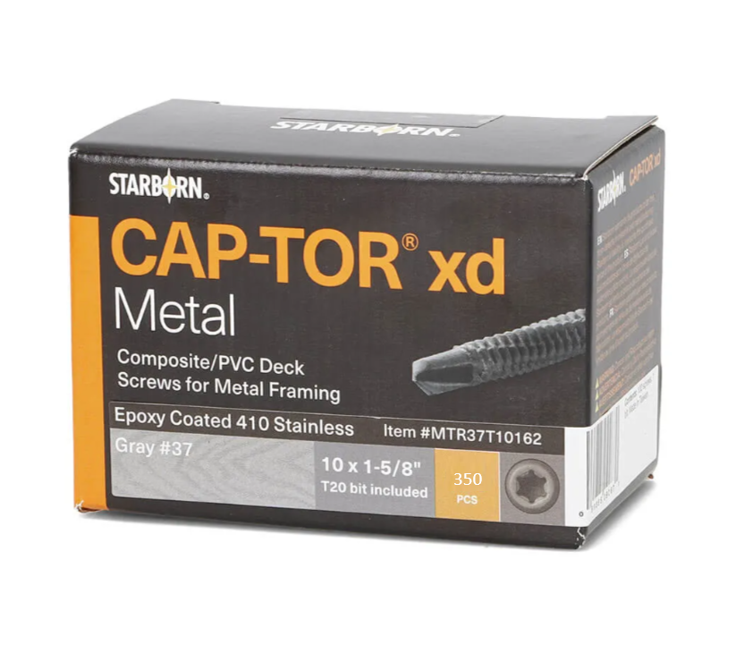 Starborn Cap-Tor METAL 410SS #10 x 1-5/8" Screws for Metal Framing