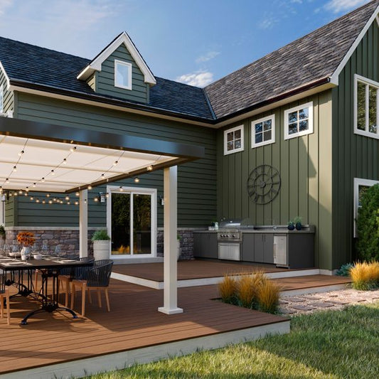 TREX Universal Woodgrain White Composite Fascia & Riser Board