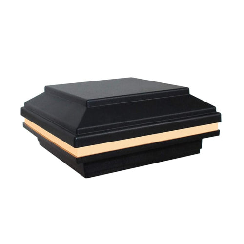 Tru-Scapes® 4.5” Composite LED Deck Post Cap Light (Fits TREX Transcend Posts) Outdoor Lighting Tru-Scapes Trex Transcend 4.5” Composite LED Deck Post Cap Light Black