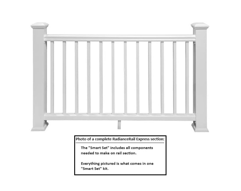 TimberTech RadianceRail Express Smart Set (Complete Rail Kit) PVC Railing TimberTech - AZEK   