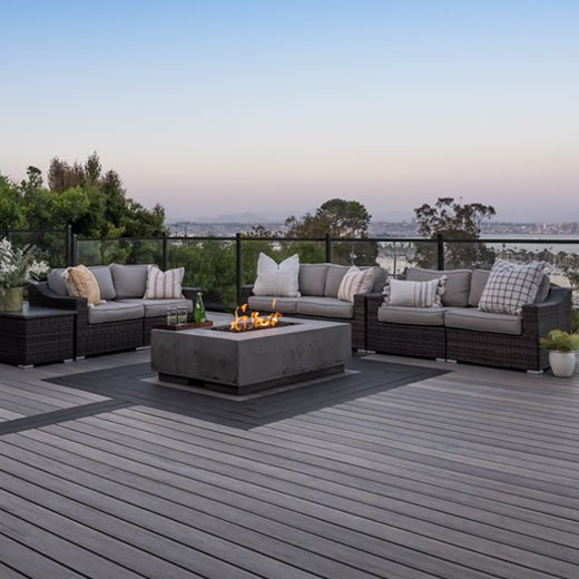 TimberTech Impression Rail Express Modern Top Rail PVC Railing TimberTech - AZEK 6 ft White