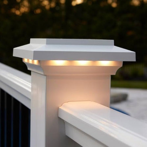 TimberTech LED Island Post Cap White
