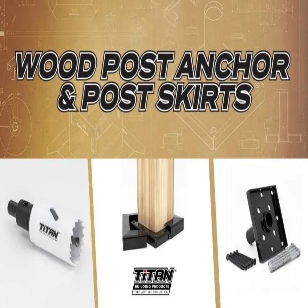 TITAN Wood Post Anchor Kit