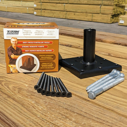 TITAN Wood Post Anchor Kit
