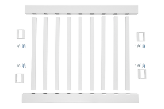 Wolf Rail - Traditional Level Rail Kit - Vinyl with Single Aluminum Channel