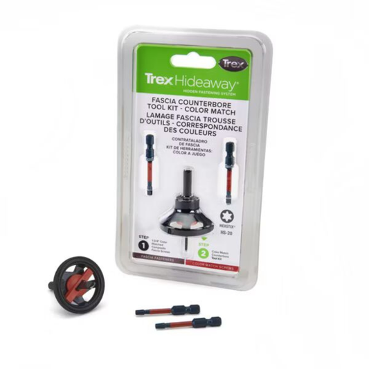 TREX Color-Match Fascia Screw Counterbore and Bit Tool Kit