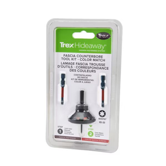 TREX: Color-Match Screw Counterbore and Bit Tool Kit