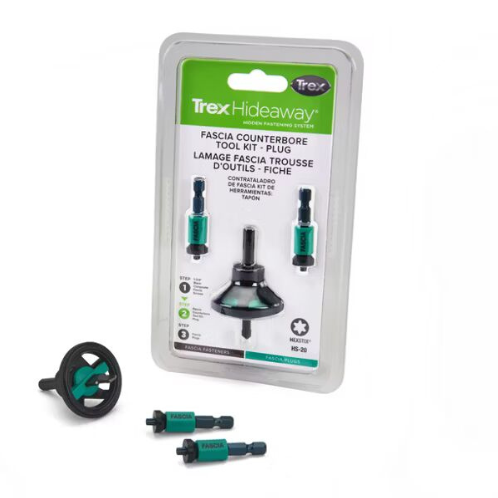 TREX: Fascia Plug Counterbore and Drive Tool Kit