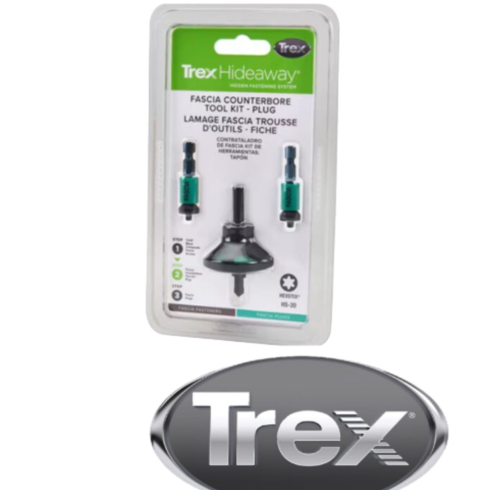 TREX: Fascia Plug Counterbore and Drive Tool Kit