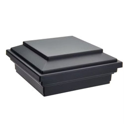 Trex Transcend composite 4x4 flat post cap in Black