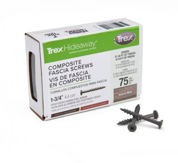Trex Transcend® Color-Matched Fascia Screws