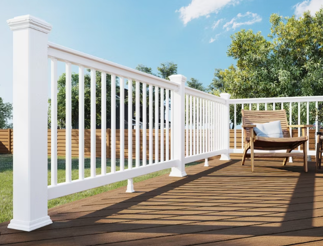 Trex® Select T-Rail Horizontal Rail & Square Baluster Kit Composite Railing Trex   