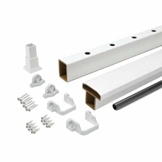 Trex® Select T-Rail Horizontal Rail & Round Baluster Kit Composite Railing Trex   