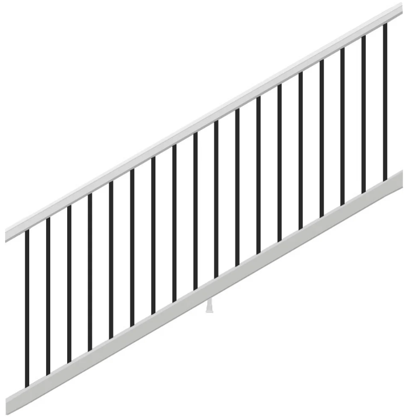 Trex® Select T-Rail Stair Rail & Round Baluster Kit Composite Railing Trex   
