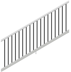 Trex® Select T-Rail Stair Rail & Round Baluster Kit Composite Railing Trex   