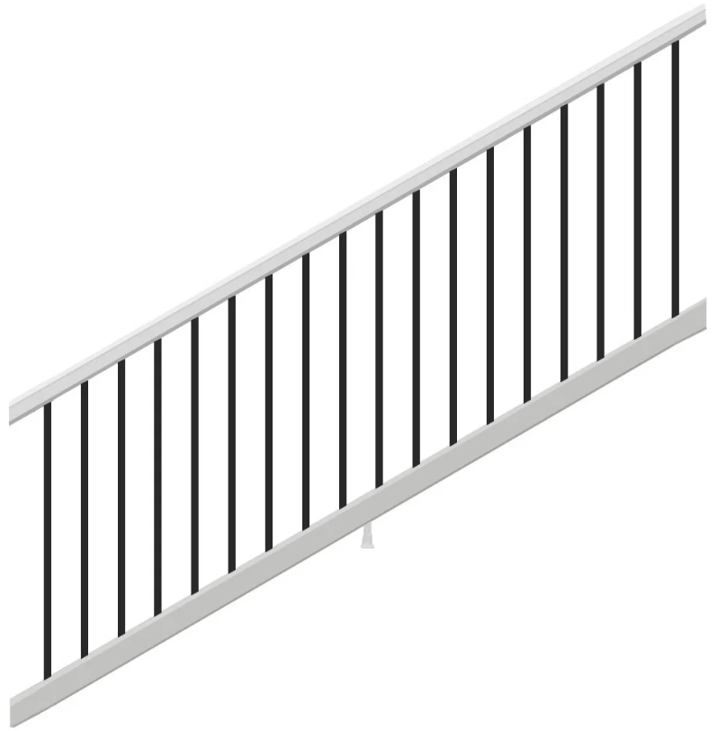 Trex® Select T-Rail Stair Rail &amp; Round Baluster Kit Composite Railing Trex   