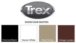 Trex Transcend® 6’ and 8' Stair Infill Kit for Square or Round Balusters Aluminum Railing Trex   