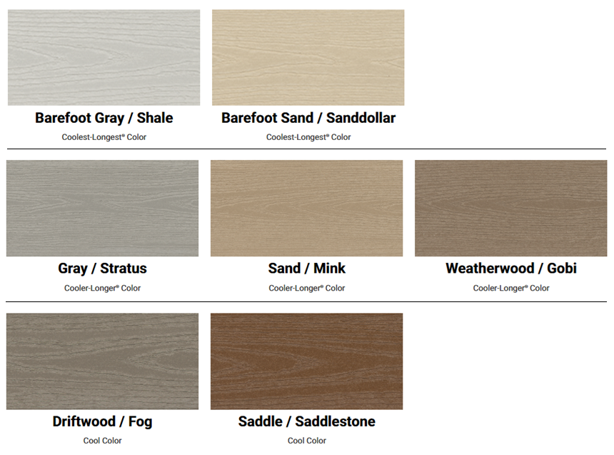 WearDeck® Composite Deck Board - 5/4" x 6"