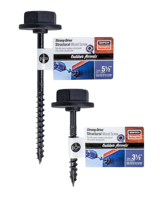 Simpson Strong-Tie SDWS22300DBR50 - 3-Inch x .220 Flat Head Structural Screws, 50 ct