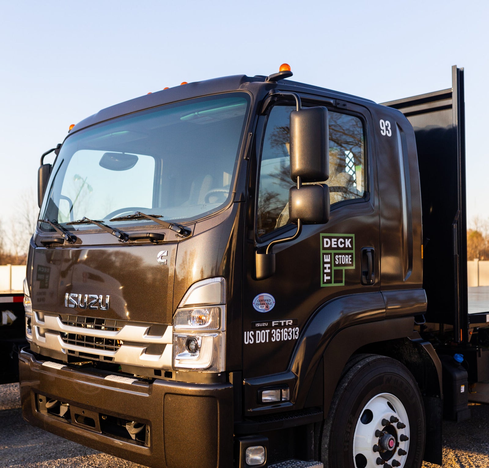 The deck store delivery truck