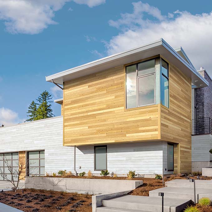 Edge thermal wood siding