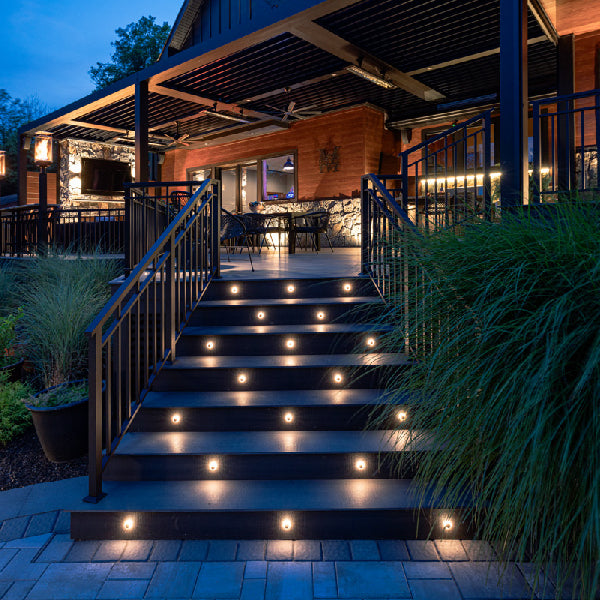 in-lite recessed lights stair deck