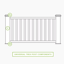 Trex Transcend® Composite Flat Post Cap - 6" x 6" Composite Railing Trex   