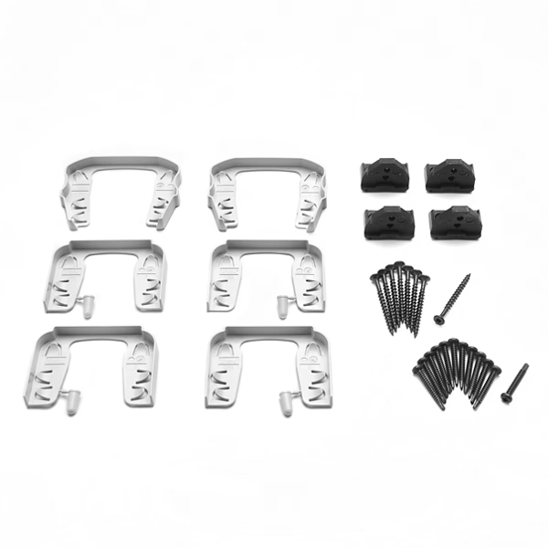 Trex Transcend Mounting Hardware for Cut Rails Composite Railing Trex Trex Transcend Cut Kit Classic White Horizontal