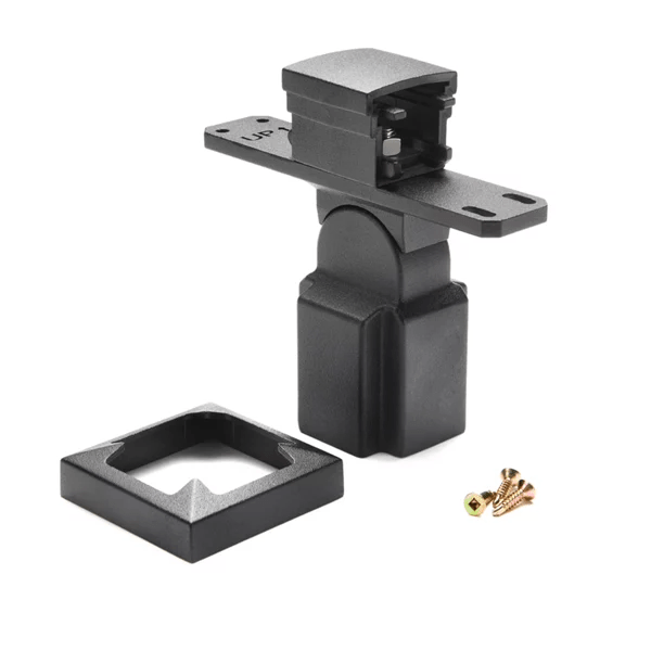Trex Signature Swivel Crossover Bracket Kit in Stair in 2.5" Aluminum Railing Trex   