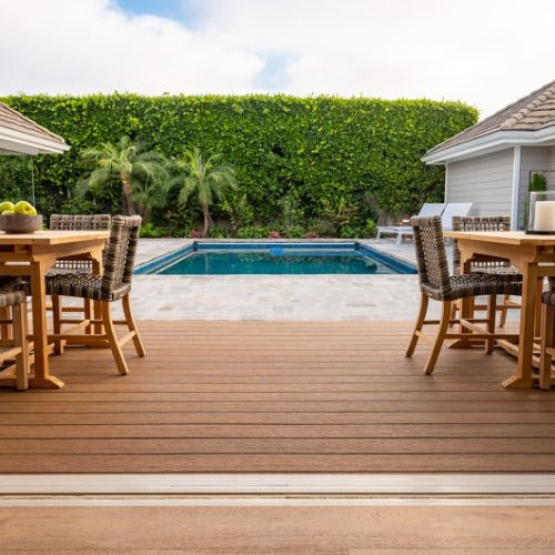 TimberTech Reserve Collection Composite Decking Board by AZEK Antique Leather Sample